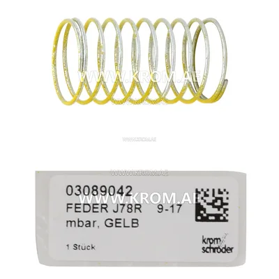 Kromschroeder 03089042 spring 9-17 mbar, yellow