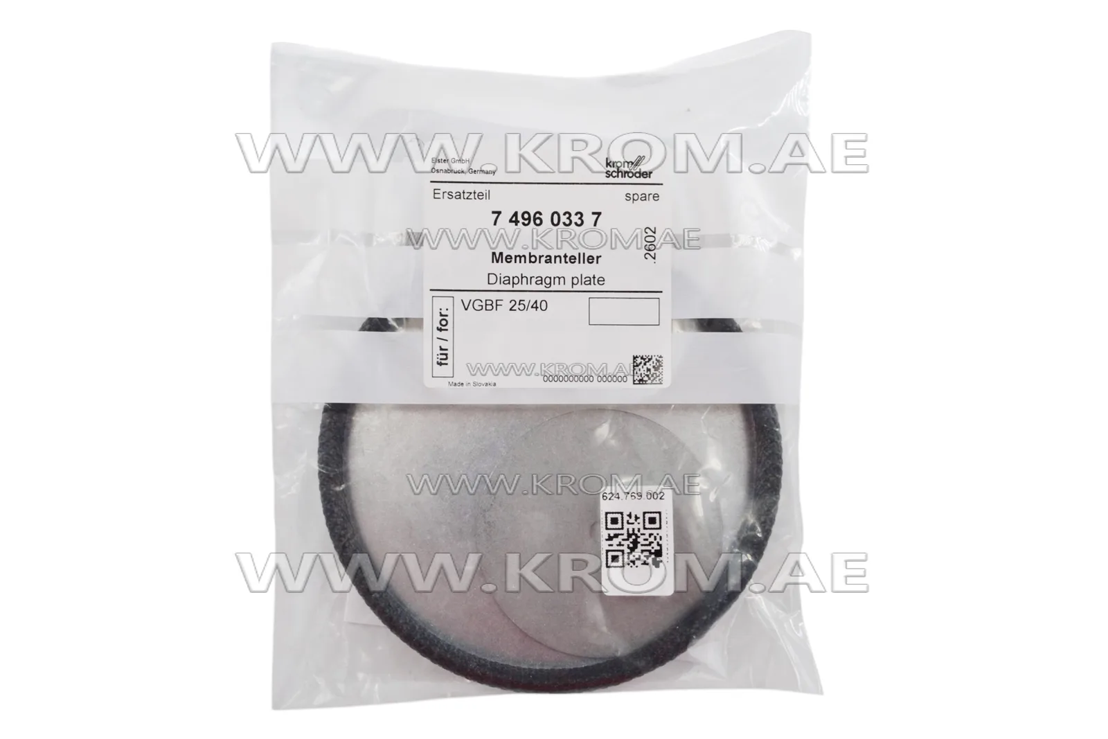 Kromschroder 74960337 Diaphragm plate VGBF25/40 /B