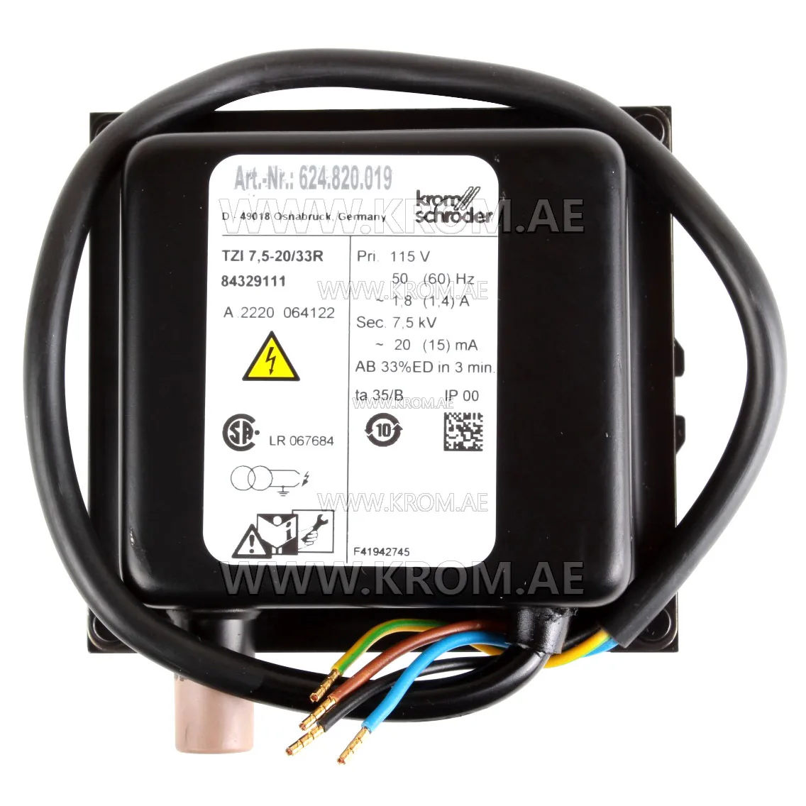 Kromschroeder TZI7.5-20/33R (84329111) ignition transformer