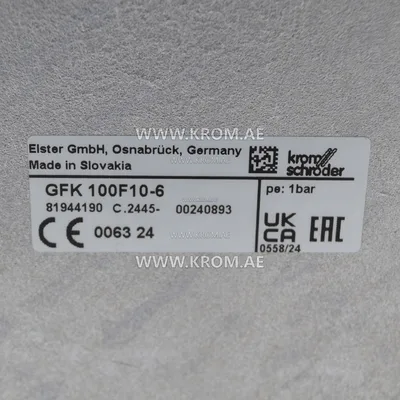 Filtro de gas Kromschroeder GFK100F10-6 (81944190)