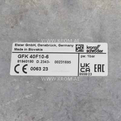 Kromschroeder GFK40F10-6 (81940190) gas filter