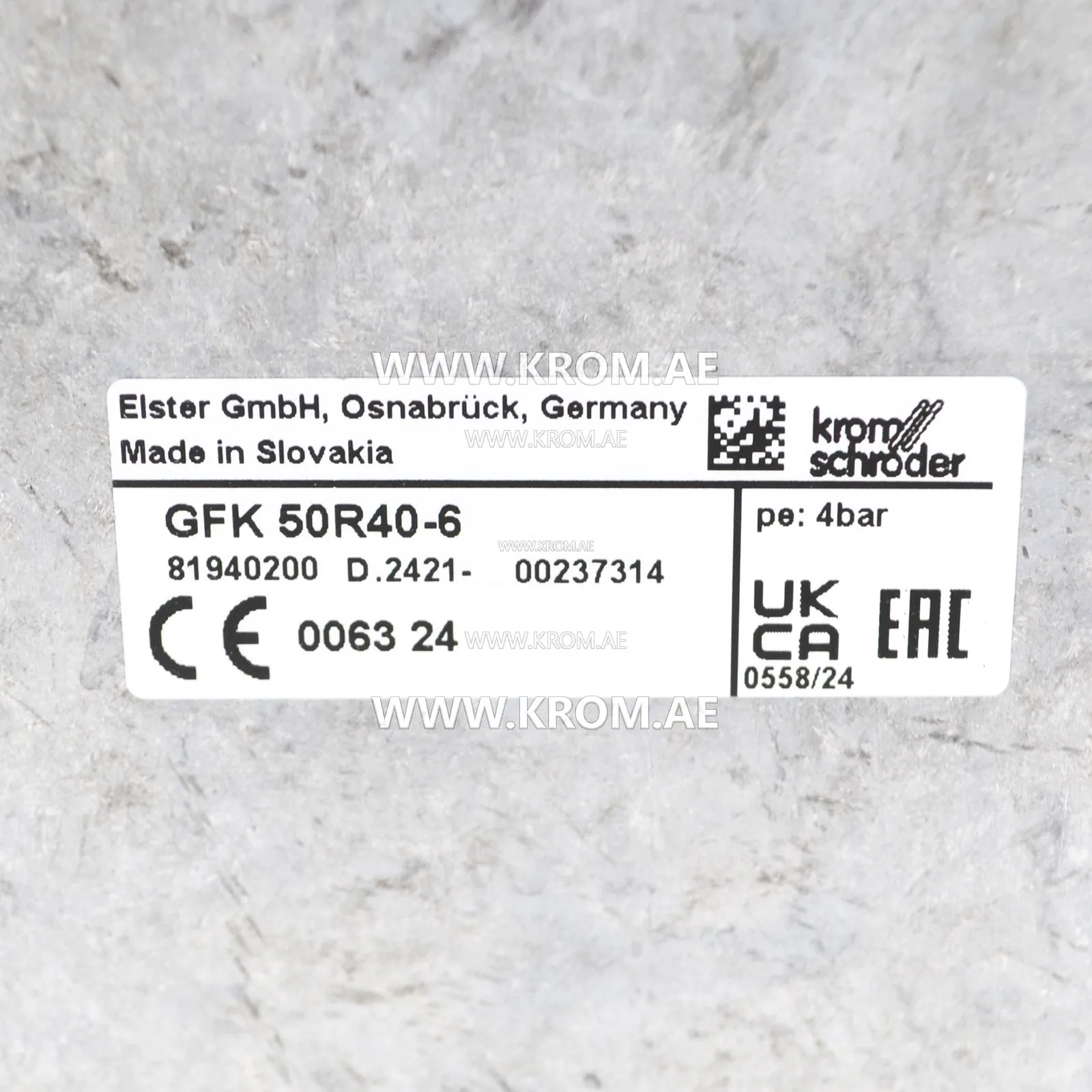 Kromschroeder GFK 50R40-6 (81940200) gas filter