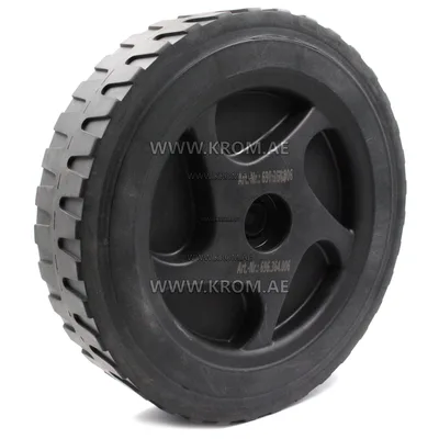 Master 4110.978 rubber wheel black