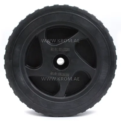 Master 4110.978 rubber wheel black