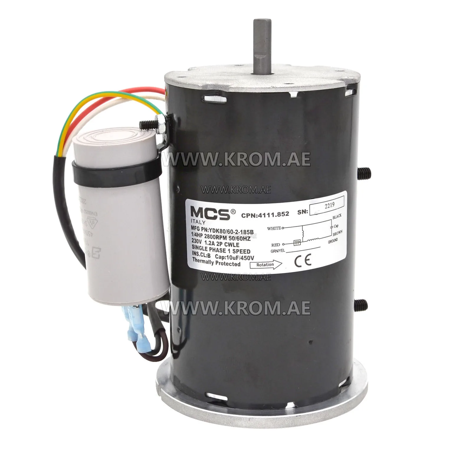 Master 4110.452 motor 1/4hp B100/B150