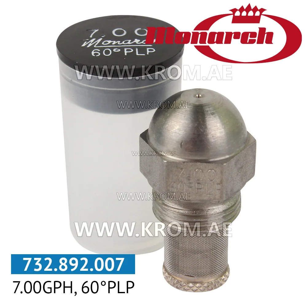 Monarch 7.00GPH, 60PLP nozzle