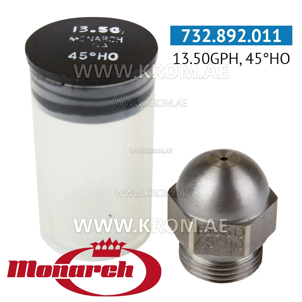 Monarch 13.50GPH, 45HO nozzle