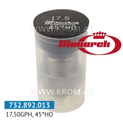 Monarch 17.50GPH, 45HO nozzle