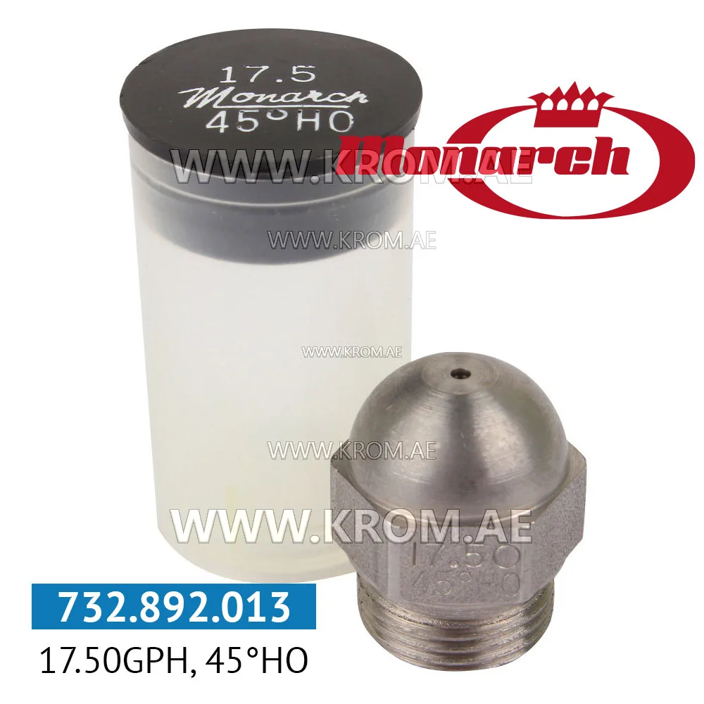 Monarch 17.50GPH, 45HO nozzle