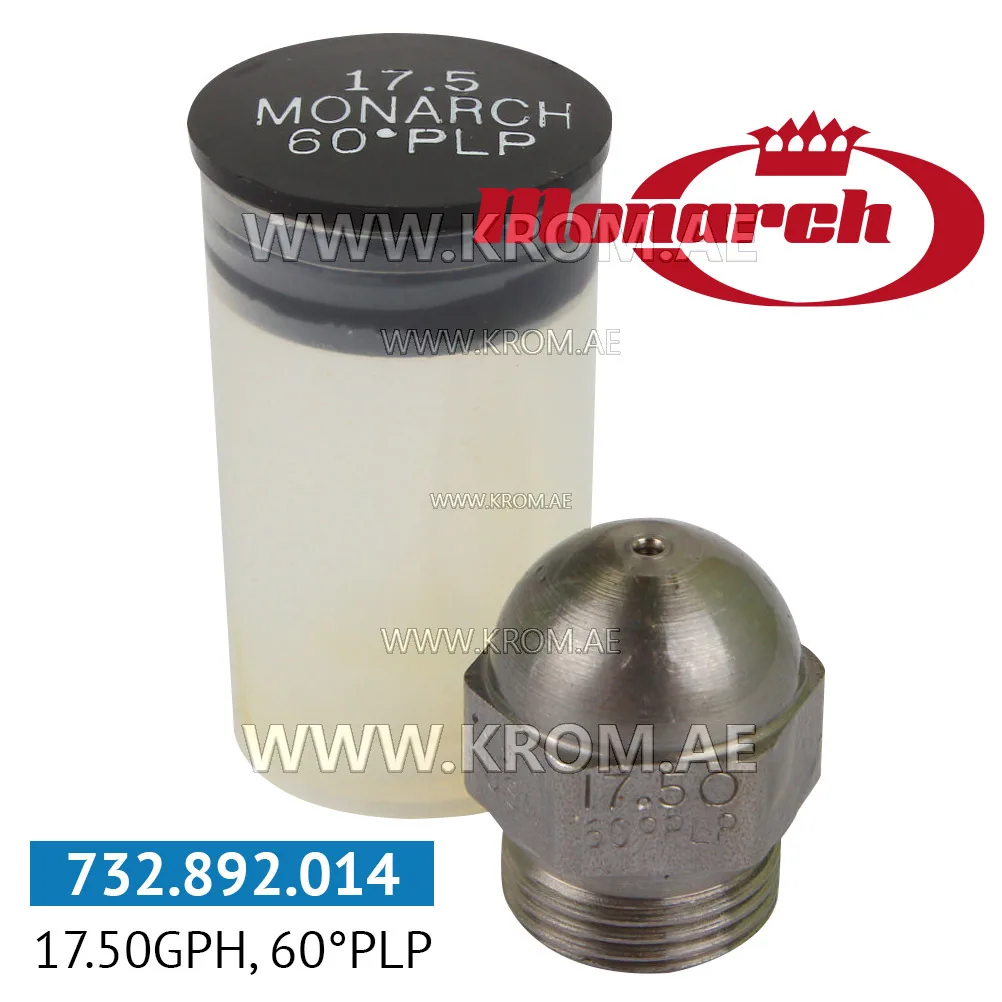 Monarch 17.50GPH, 60PLP nozzle
