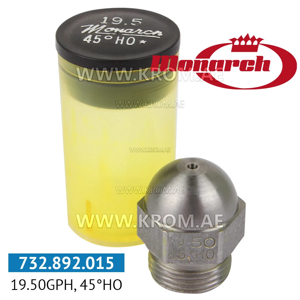 Monarch 19.50GPH, 45HO nozzle