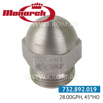 Monarch 28.00GPH, 45HO nozzle