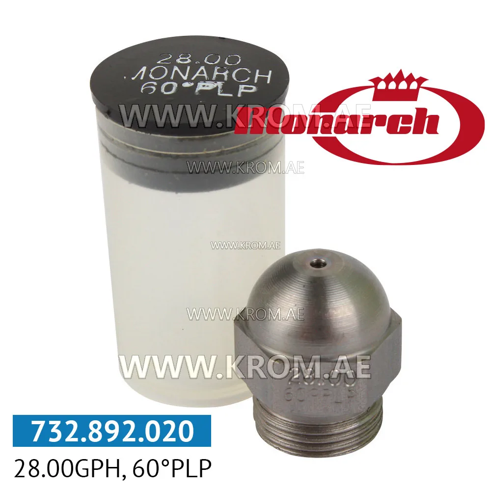 Monarch 28.00GPH, 60PLP nozzle
