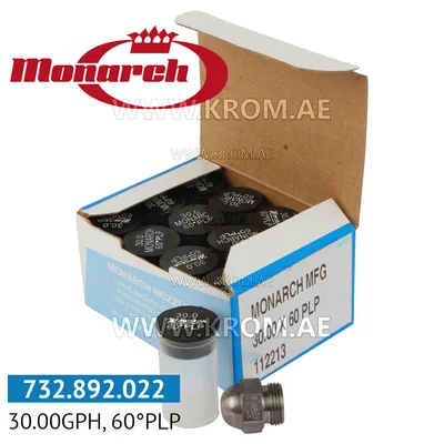 Monarch 30.00GPH, 60PLP nozzle