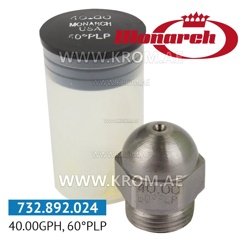 Monarch 40.00GPH, 60PLP nozzle