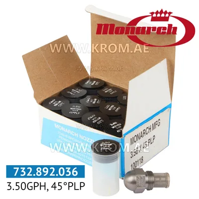Monarch 3.50GPH, 45PLP nozzle