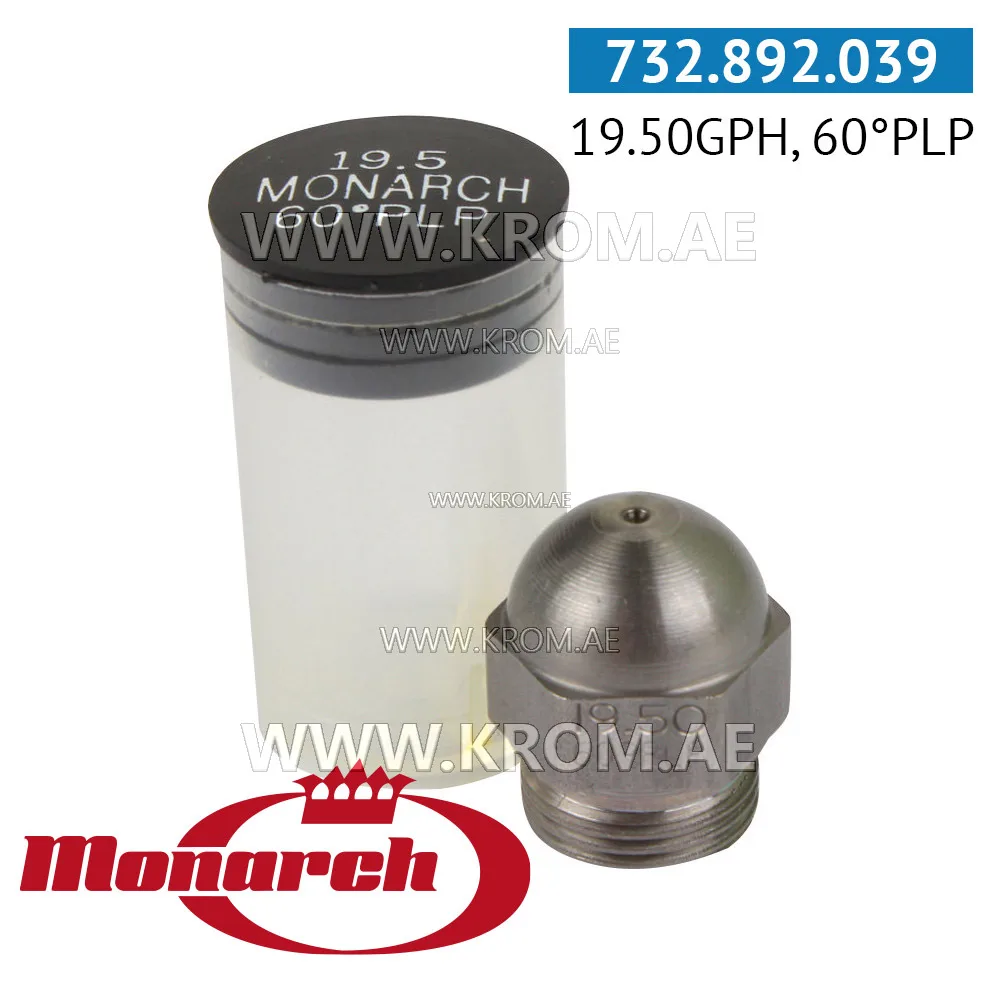 Monarch 19.50GPH, 60PLP nozzle