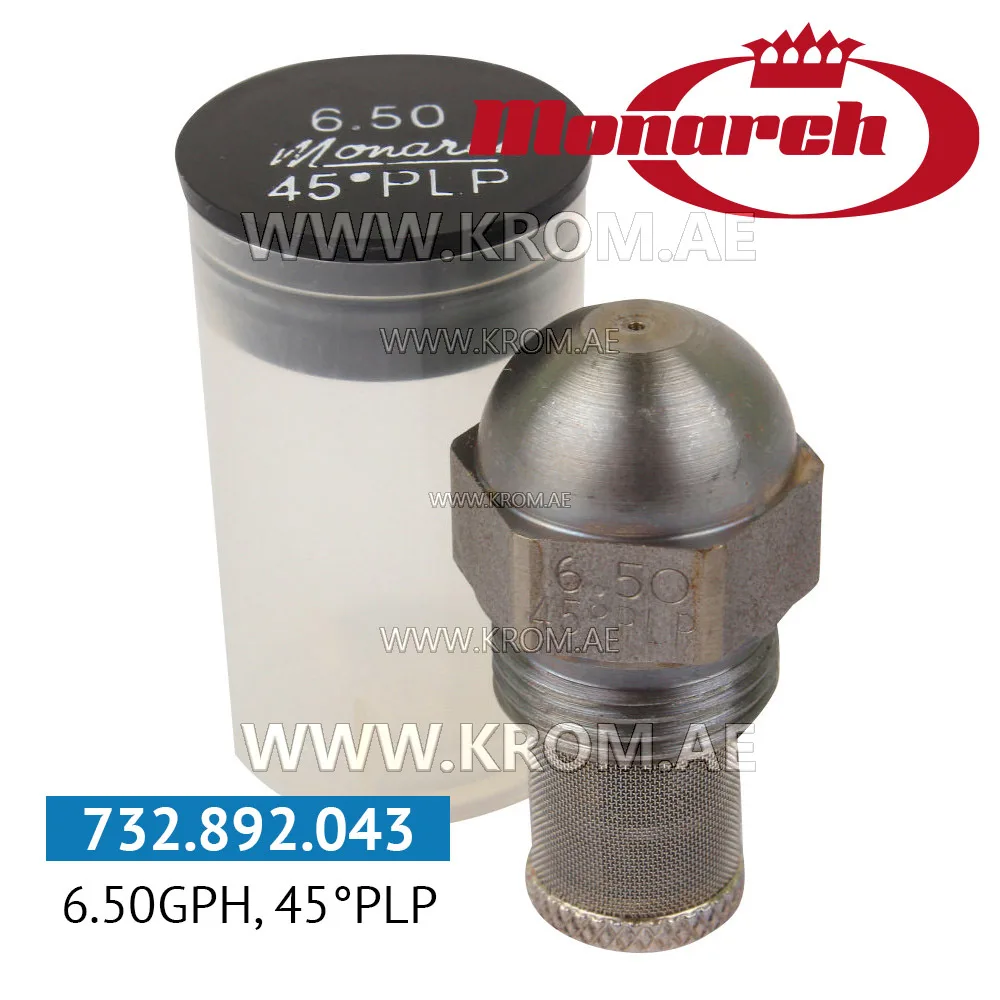 Monarch 6.50GPH, 45PLP nozzle