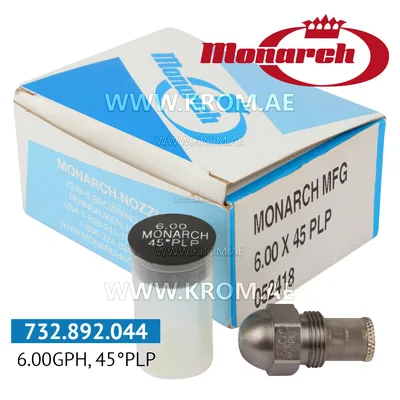 Monarch 6.00GPH, 45PLP nozzle