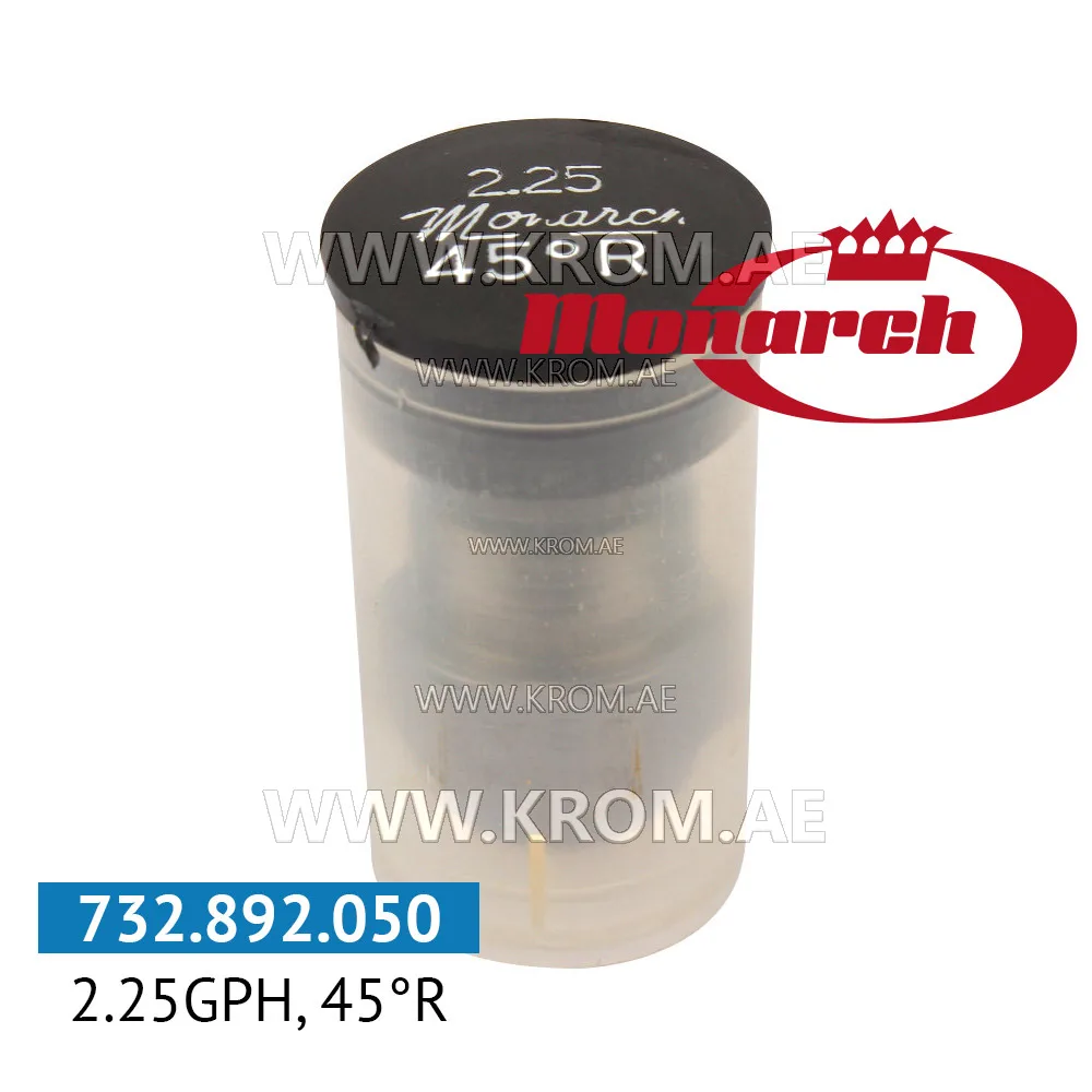 Monarch 2.25GPH, 45R nozzle