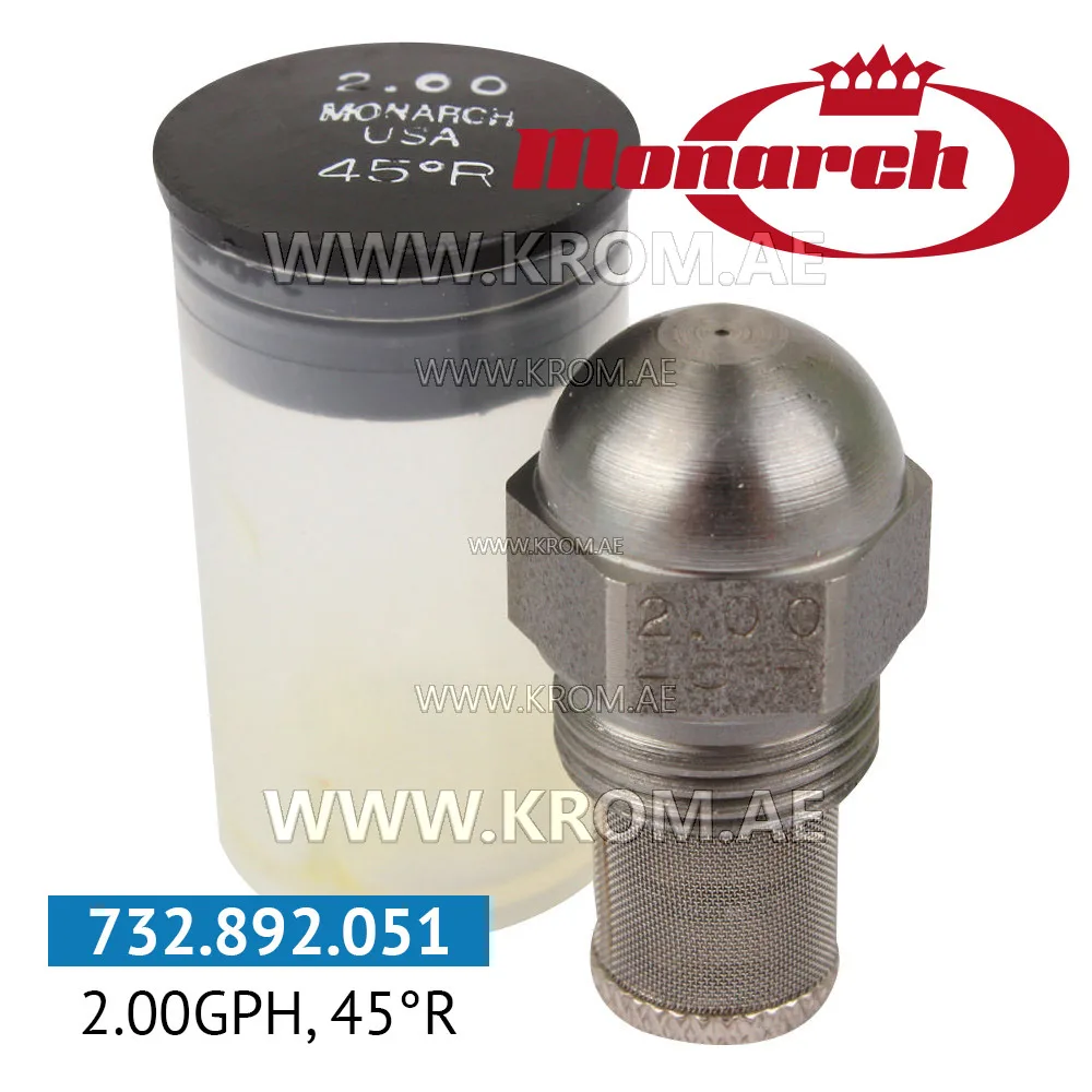 Monarch 2.00GPH, 45R nozzle