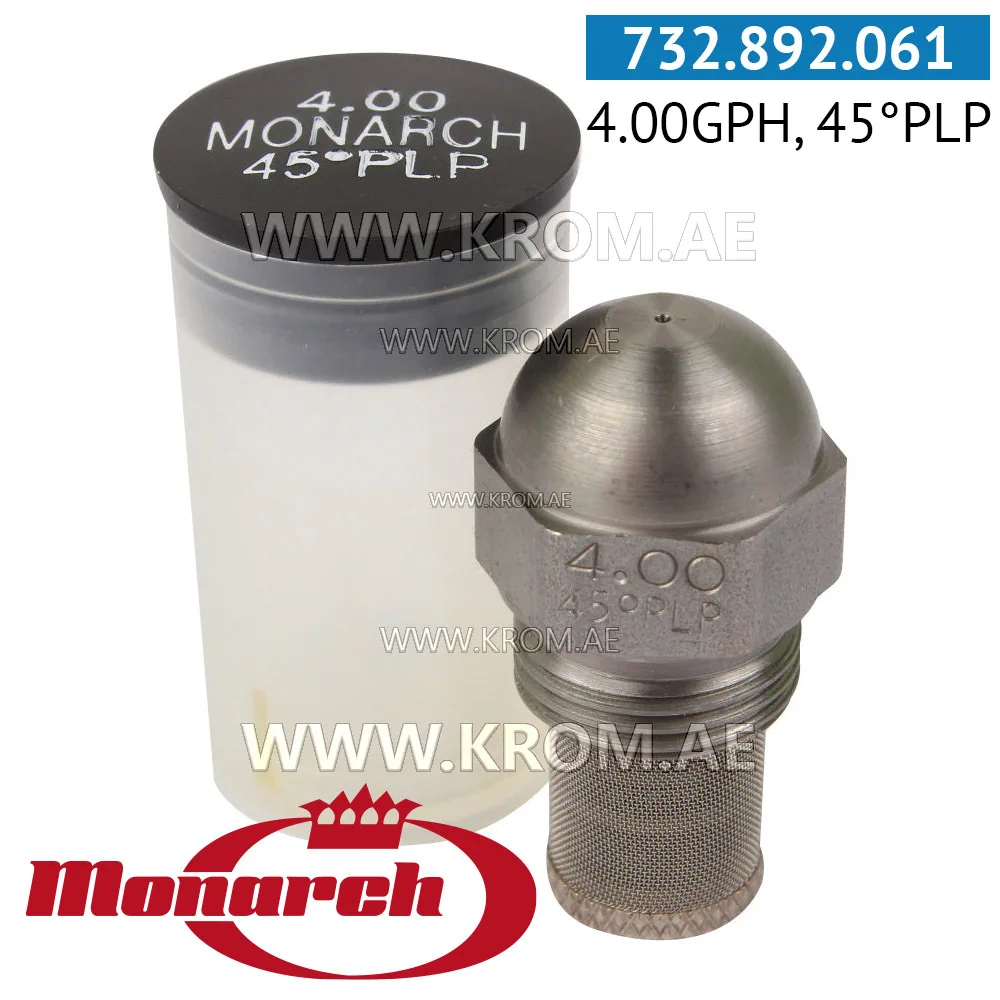 Monarch 4.00GPH, 45PLP nozzle