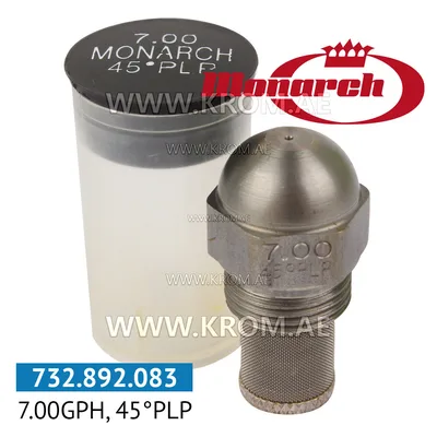 Monarch 7.00GPH, 45PLP nozzle