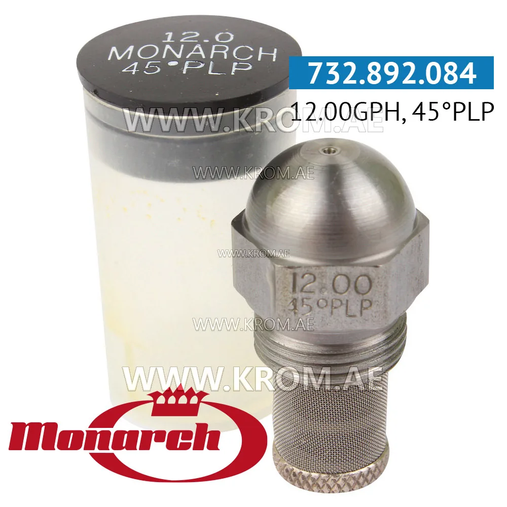 Monarch 12.00GPH, 45PLP nozzle