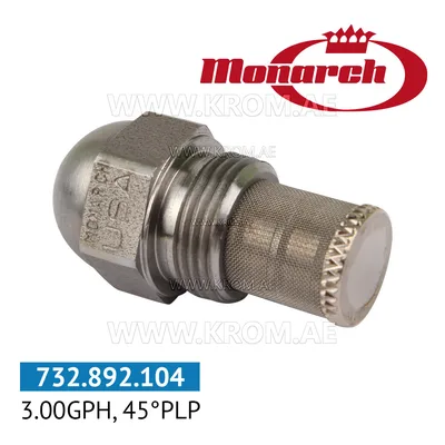 Monarch 3.00GPH, 45PLP nozzle