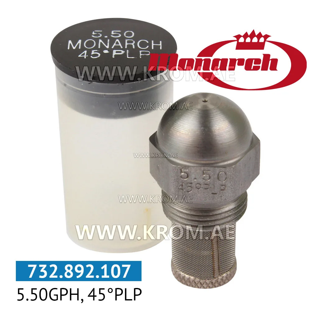 Monarch 5.50GPH, 45PLP nozzle