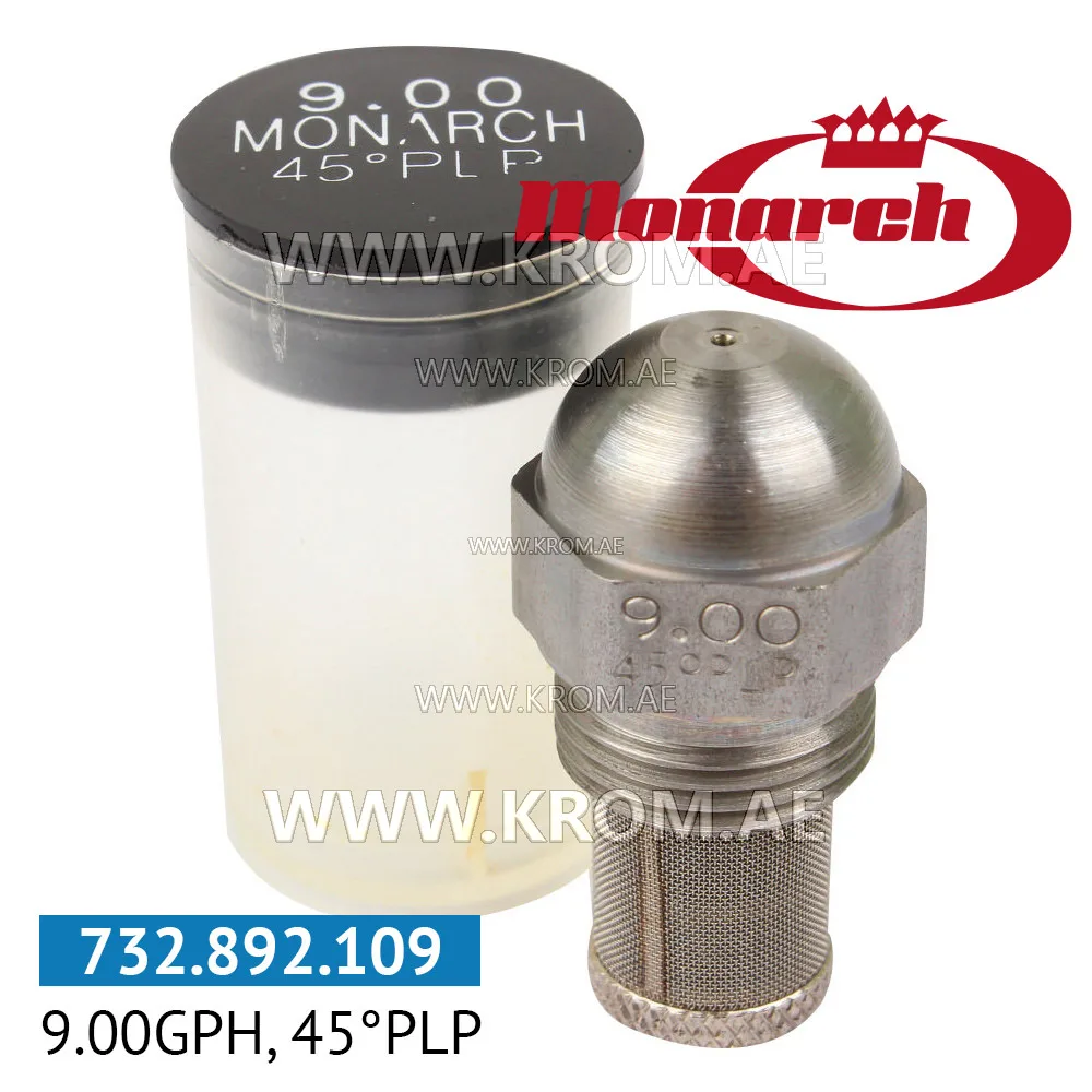 Monarch 9.00GPH, 45PLP nozzle