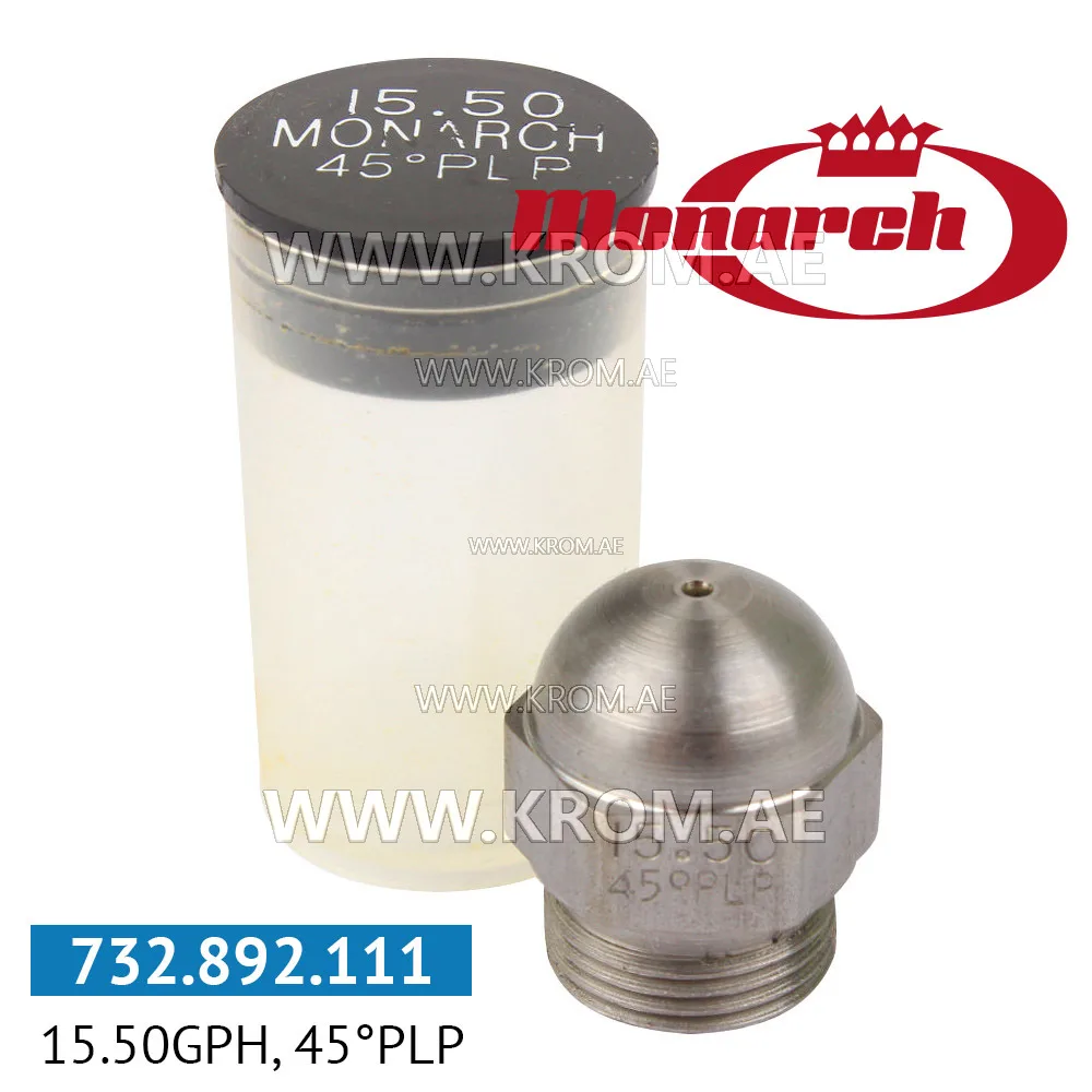 Monarch 15.50GPH, 45PLP nozzle