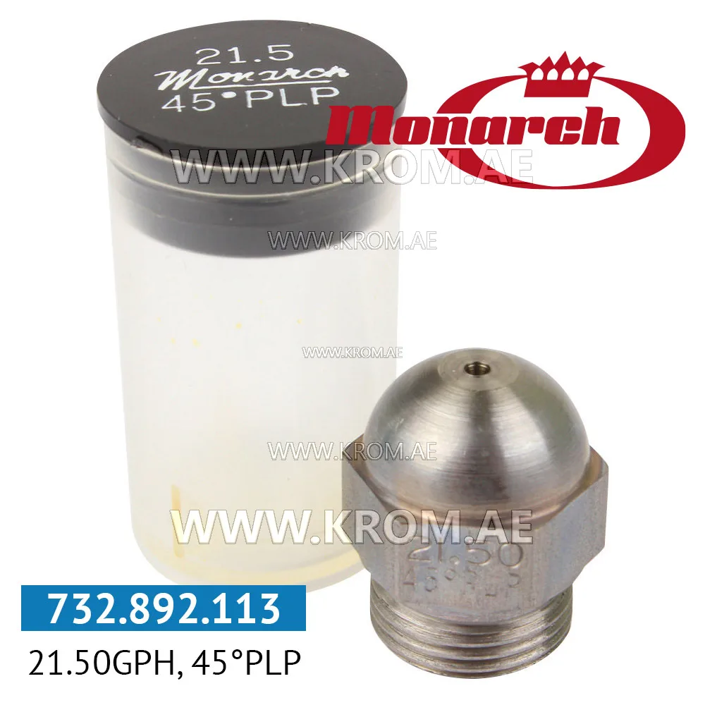 Monarch 21.50GPH, 45PLP nozzle