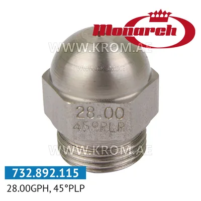 Monarch 28.00GPH, 45PLP nozzle
