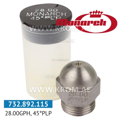 Monarch 28.00GPH, 45PLP nozzle