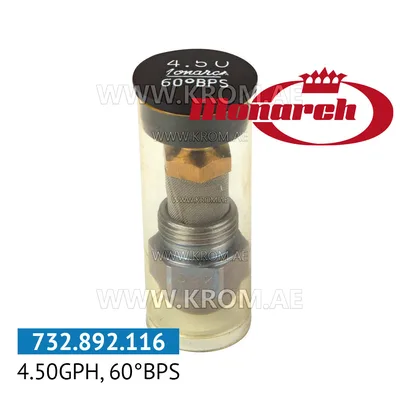 Monarch 4.50GPH, 60BPS nozzle