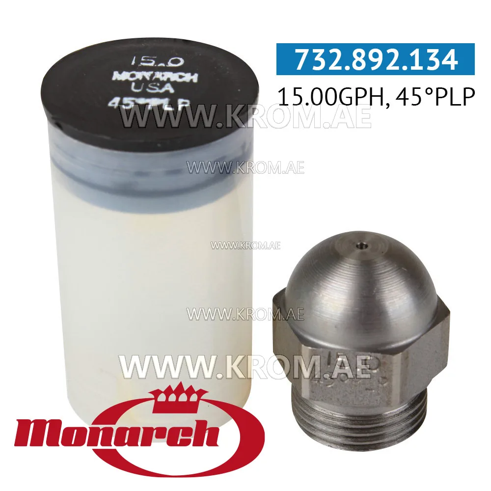 Monarch 15.00GPH, 45PLP nozzle
