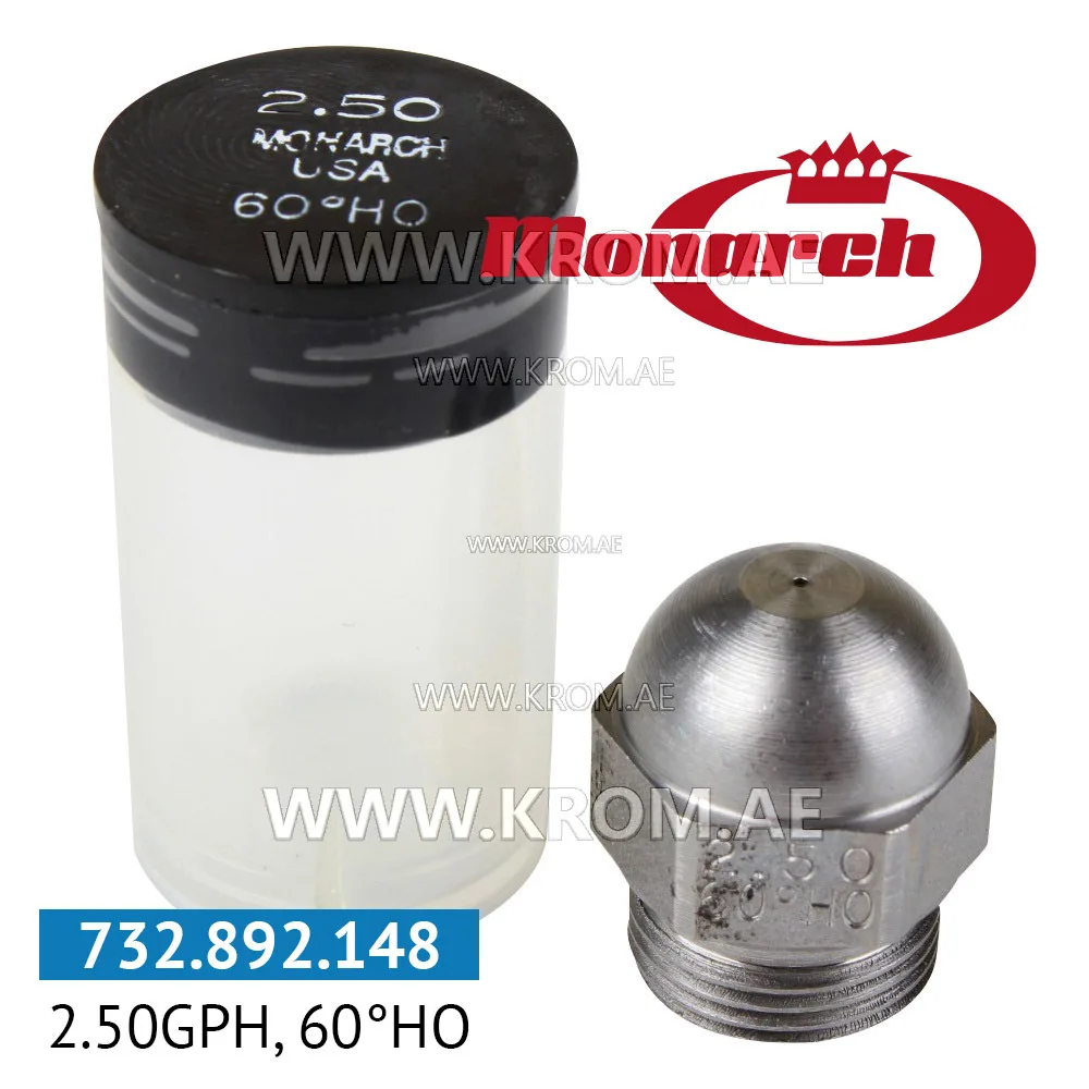 Monarch 2.50GPH, 60HO nozzle