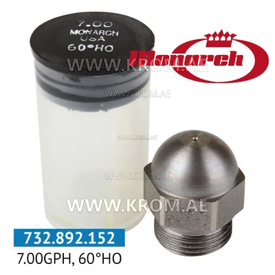 Monarch 7.00GPH, 60HO nozzle