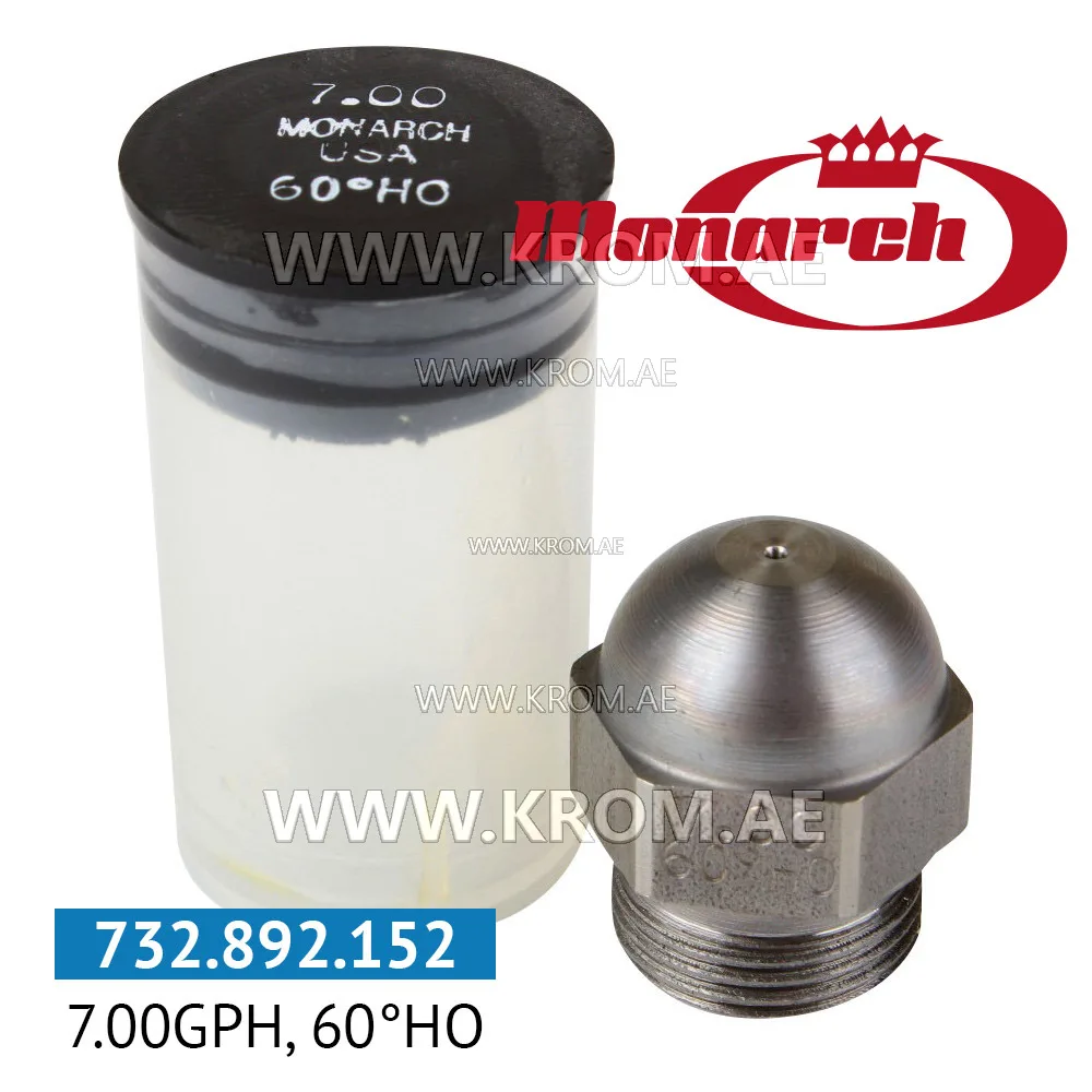 Monarch 7.00GPH, 60HO nozzle