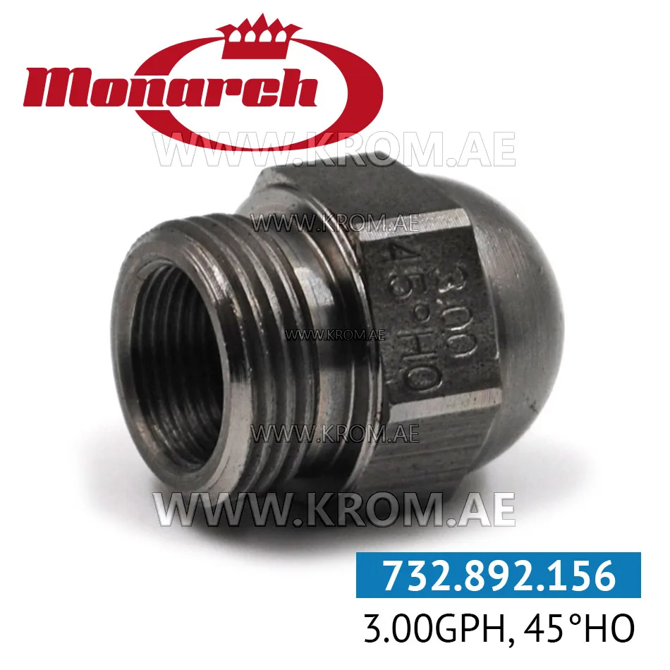 Monarch 9.00GPH, 45HO nozzle