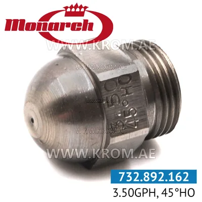 Monarch 3.50GPH, 45HO nozzle