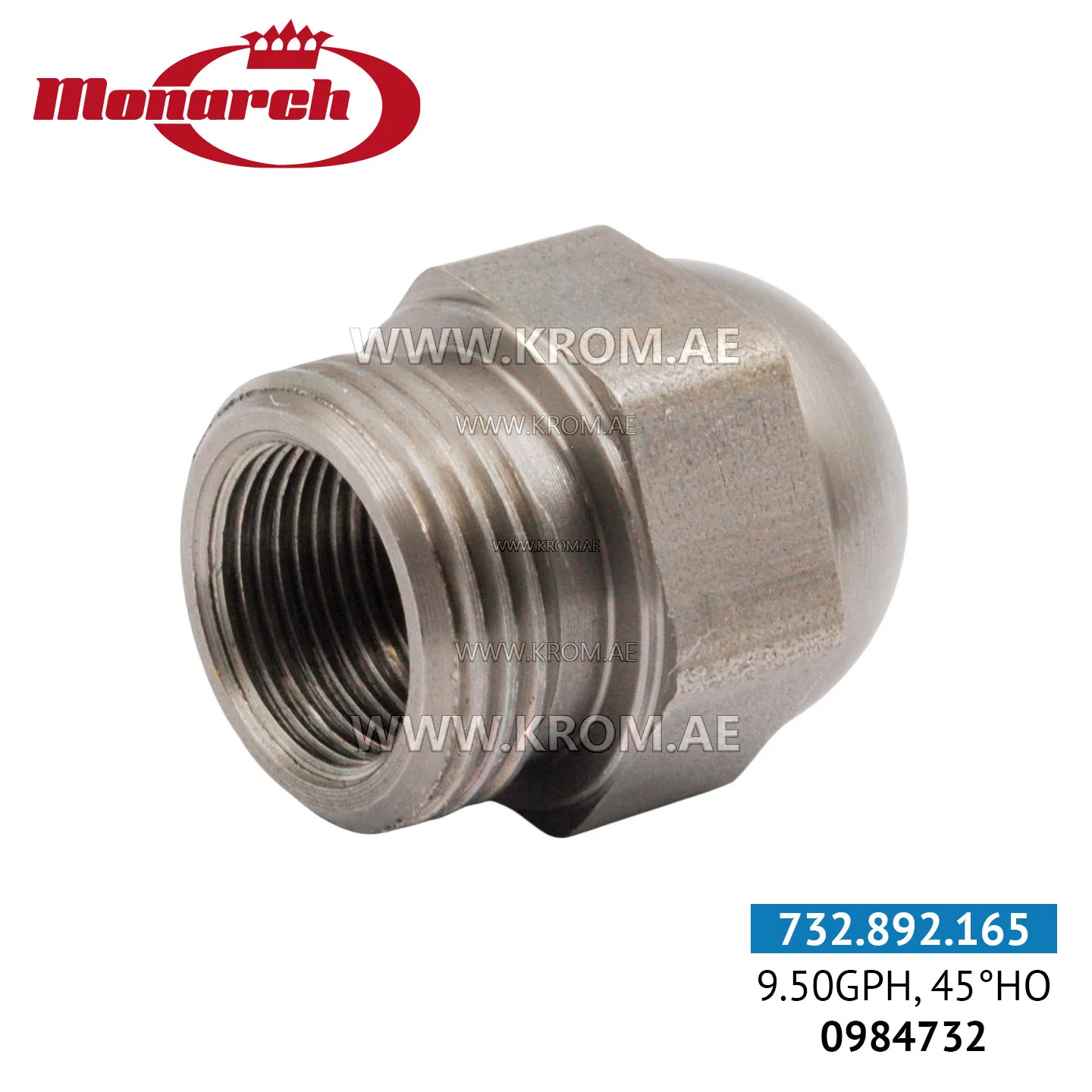 Monarch (0984732) 9.50GPH, 45HO nozzle