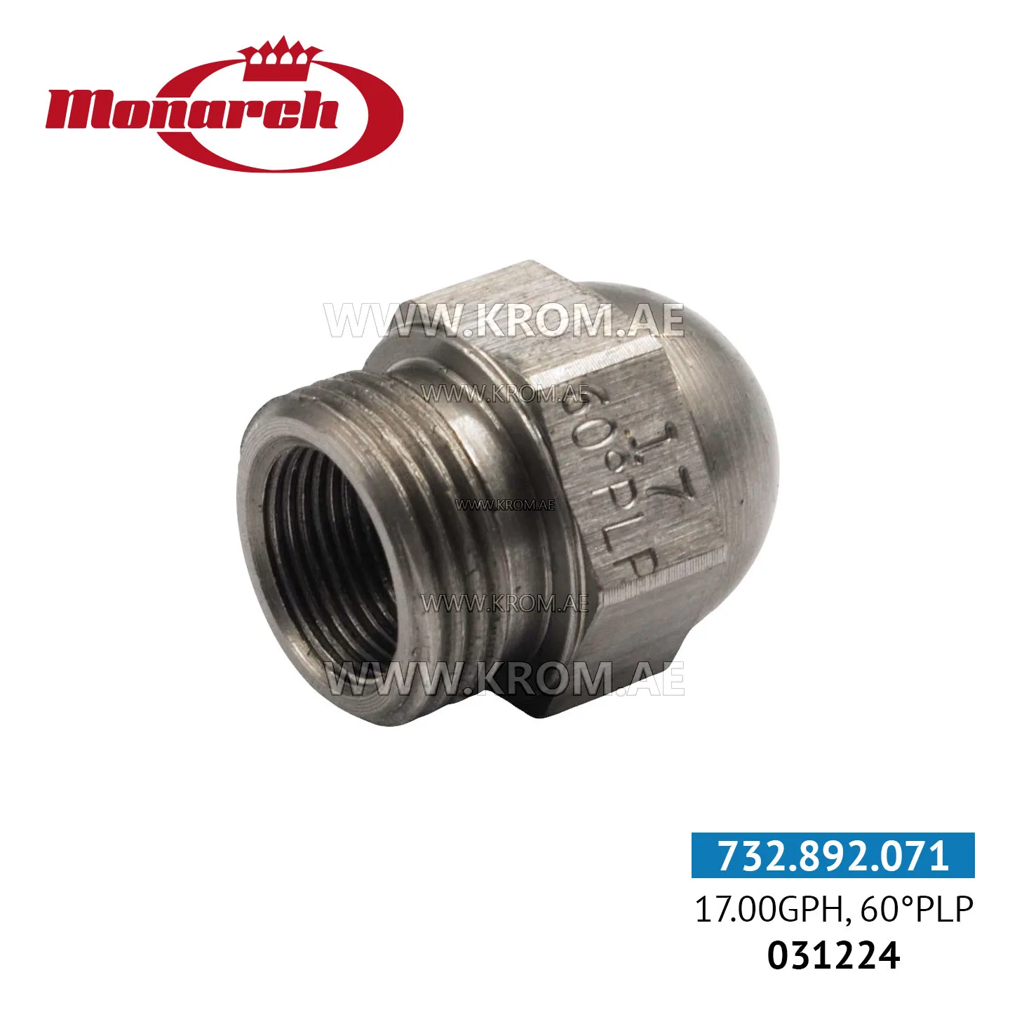 Monarch (0986236-17) 17.00GPH, 60PLP nozzle