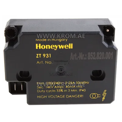 Honeywell ZT931 4MM 220V, 13134, ignition transformer