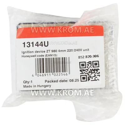 Honeywell ZT980 4MM 220V, 13144, ignition transformer