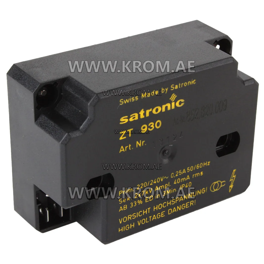 Honeywell ZT930 4MM 220V, 13124, ignition transformer