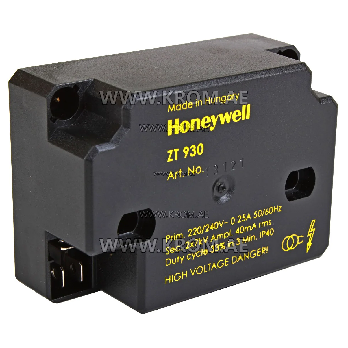 Honeywell ZT930 1MM 220V, 13121, ignition transformer