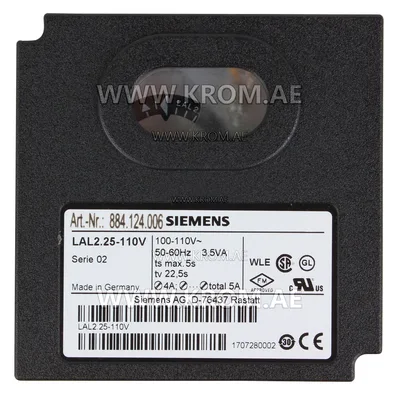Siemens LAL2.25-110V control box