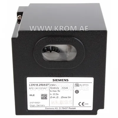 Siemens LOK16.250A27 control box